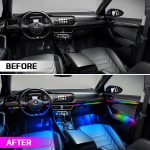 10-IN-1 Ambient LED Car Interior Light with Acrylic Rainbow Strip - Image 6