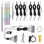 10-IN-1 Ambient LED Car Interior Light with Acrylic Rainbow Strip - Image 3