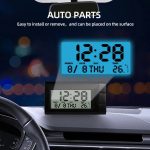 Digital Car Thermometer & Clock with Luminous LCD Display - Image 6