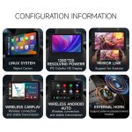 10.1" Wireless CarPlay Android Touch Screen Headrest Monitor - Image 5
