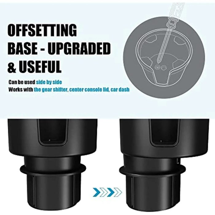 Adjustable Car Cup Holder Expander for Large Bottles & Drinks - Image 3