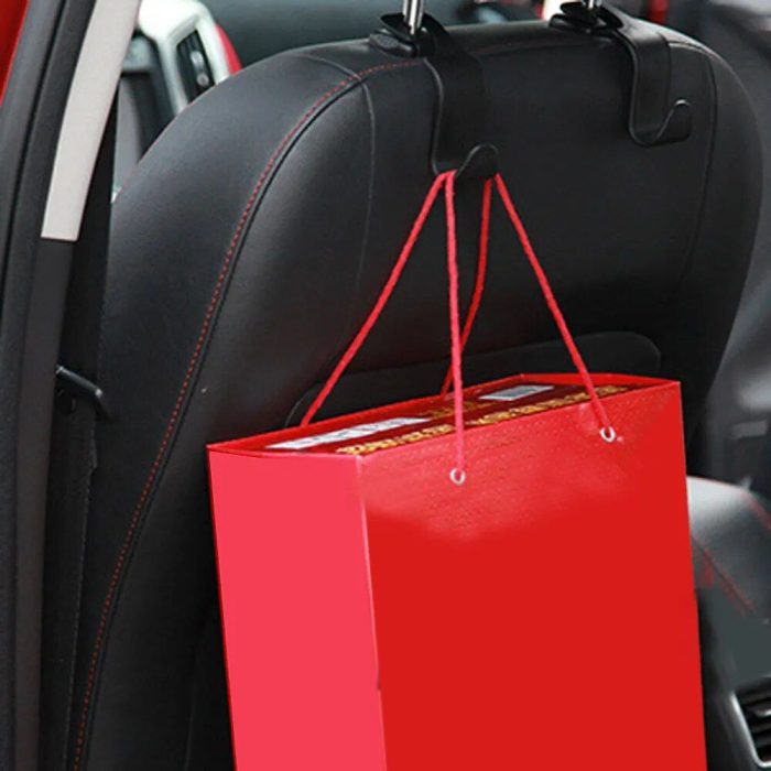 Car Seat Headrest Hook: Streamlined Storage for Bags & Clothes - Image 4