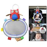 Baby Car Mirror with Plush Animal Toys - Image 4