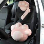 Soft Velvet Cat Paw Seat Belt Cover - Image 4