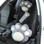 Soft Velvet Cat Paw Seat Belt Cover - Image 5