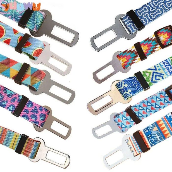 Adjustable Fashionable Pet Car Safety Seat Belt - Durable Dog Harness and Leash - Image 2
