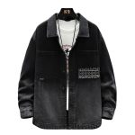 Men's Casual Streetwear Denim Jacket - Loose Fit Hip Hop Style - Image 6
