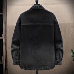 Men's Casual Streetwear Denim Jacket - Loose Fit Hip Hop Style - Image 4