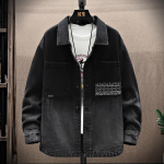 Men's Casual Streetwear Denim Jacket - Loose Fit Hip Hop Style