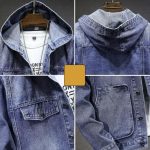 Men's Casual Hooded Denim Jacket - Spring & Autumn Essential - Image 7