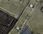 2023 Vintage Plaid Patchwork Denim Jacket - Streetwear Hip Hop Fashion - Image 4