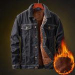 Winter Warm Denim Jacket - Men's Thick Fleece-Lined Fashion Coat - Image 6