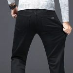 Winter Essential Fleece-Lined Slim Fit Jeans - Men's Warm Stretch Denim - Image 4