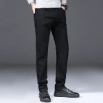 Winter Essential Fleece-Lined Slim Fit Jeans - Men's Warm Stretch Denim - Image 5