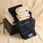 Winter Warm Thick Fleece-Lined Men's Straight Leg Jeans - Image 2