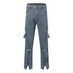 Men's Baggy Y2K Streetwear Jeans - Hip Hop Denim Straight Leg Trousers - Image 5