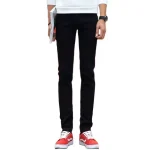 2023 Slim Fit Black Jeans for Men - Comfort Stretch Denim