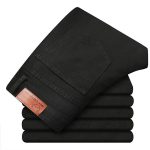 2023 Slim Fit Black Jeans for Men - Comfort Stretch Denim - Image 7