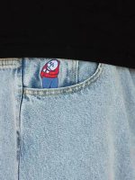 Men's Y2K Wide-Leg Streetwear Jeans - Hip Hop Embroidered Denim - Image 3