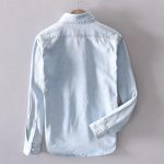 2023 Spring Essential Men's Slim-Fit Cotton Denim Shirt - Image 3