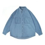 Vintage Style Men's Denim Casual Shirt - Image 7