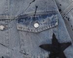 Women's Retro Graffiti Star Denim Jacket – Streetwear Punk Fashion - Image 6
