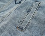 Unisex Embroidered Hip Hop Denim Jacket - Casual Streetwear - Image 6