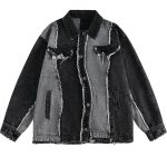 2023 Unisex Vintage Denim Tassel Jacket | Hip Hop Patchwork Streetwear - Image 2