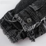 2023 Unisex Vintage Denim Tassel Jacket | Hip Hop Patchwork Streetwear - Image 5