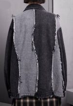 2023 Unisex Vintage Denim Tassel Jacket | Hip Hop Patchwork Streetwear - Image 7