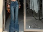 High Waist Harajuku Tassel Flare Jeans - Y2K Dark Blue Streetwear Denim - Image 4