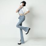 Y2K Aesthetic Flare Jeans - Low Waist Vintage Split Hem Denim - Image 6
