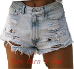 High Waist Ripped Tassel Denim Shorts - Summer Chic Hot Pants - Image 3