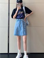 High-Waist Plus Size Denim Skirt Shorts - Summer Casual Chic - Image 6