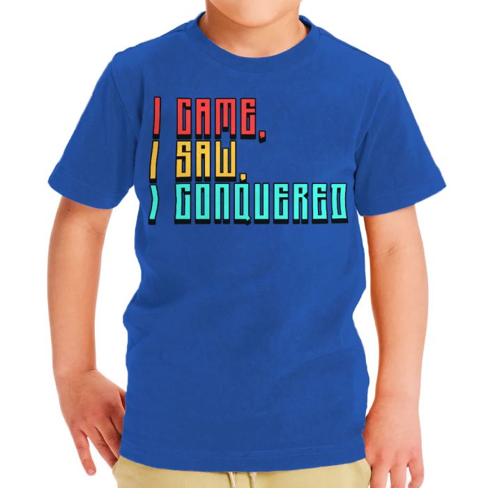 I Came I Saw I Conquered Toddler T-Shirt - Cool Kids' T-Shirt - Best Selling Tee Shirt for Toddler - Image 1