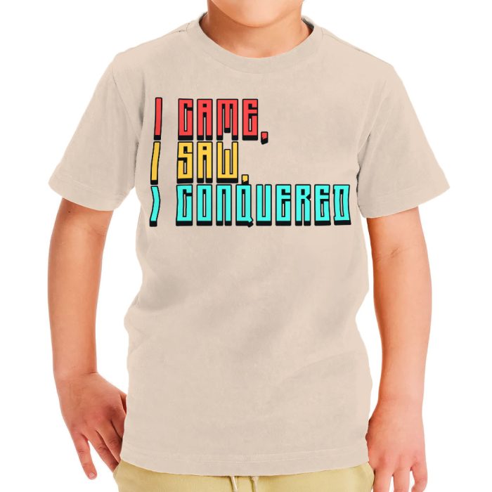 I Came I Saw I Conquered Toddler T-Shirt - Cool Kids' T-Shirt - Best Selling Tee Shirt for Toddler - Image 2