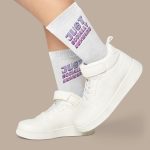 Socially Awkward Socks - Trendy Novelty Socks - Illustration Crew Socks - Image 5