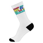 Wine Saying Socks - Funny Novelty Socks - Cool Crew Socks