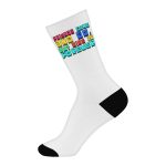 Wine Saying Socks - Funny Novelty Socks - Cool Crew Socks - Image 2