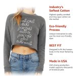 Real Girl Isn't Perfect Cropped Sweatshirt - Themed Women's Sweatshirt - Best Design Crop Crew Sweatshirt - Image 6