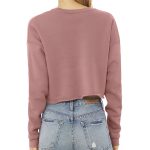 Real Girl Isn't Perfect Cropped Sweatshirt - Themed Women's Sweatshirt - Best Design Crop Crew Sweatshirt - Image 4