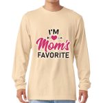 I'm Mom's Favorite Long Sleeve T-Shirt - Cute T-Shirt - Graphic Long Sleeve Tee