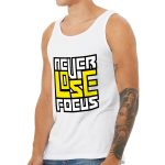Never Lose Focus Tank - Inspirational Workout Tank - Printed Jersey Tank - Image 3