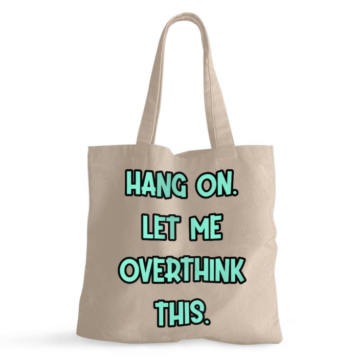 Funny Quote Small Tote Bag - Cool Shopping Bag - Best Print Tote Bag - Image 1
