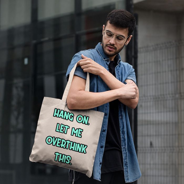 Funny Quote Small Tote Bag - Cool Shopping Bag - Best Print Tote Bag - Image 4