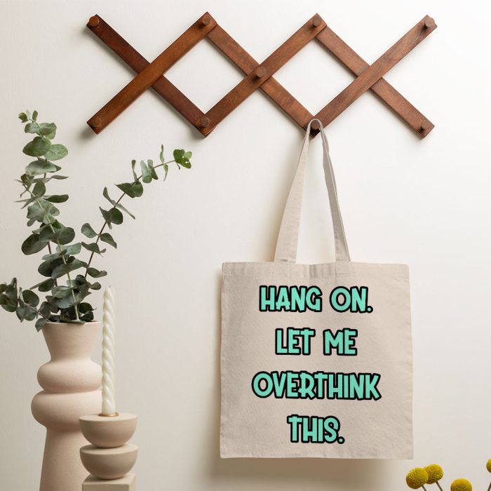 Funny Quote Small Tote Bag - Cool Shopping Bag - Best Print Tote Bag - Image 3