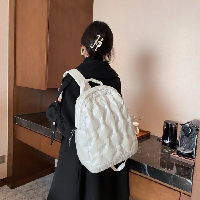 Ultralight Winter Warm Fashion Backpack - Lightweight Travel & School Bag for Women - Image 4