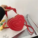 Chic Summer 2023 Heart-Shaped PU Leather Shoulder Bag for Women - Image 2