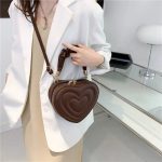 Chic Summer 2023 Heart-Shaped PU Leather Shoulder Bag for Women - Image 5