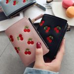 Chic Mini Wallet with Fruits Embroidery - Image 2